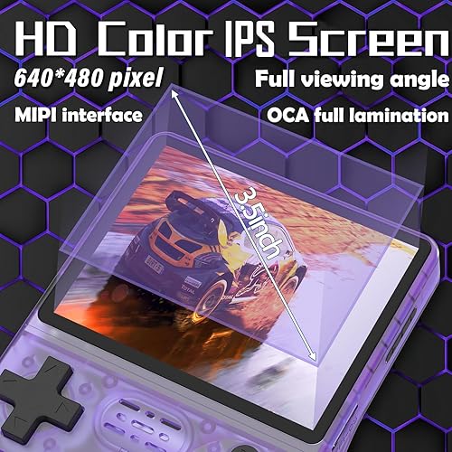 Miniatura 2 de RegiisJoy R40S PRO 30000 en 1 consola de juegos portátil 3.5 pulgadas IPS pantalla mini consola retro 3800mAh bolsillo portátil Arcade 45