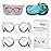 Hion Motion Sickness Glasses,Relieve Carsickness Airsickness Seasickness Glasses,Ultra-Light Portable Nausea Vertigo Glasses, No Lens Liquid Glasses for Adults or Kids(2Pairs)