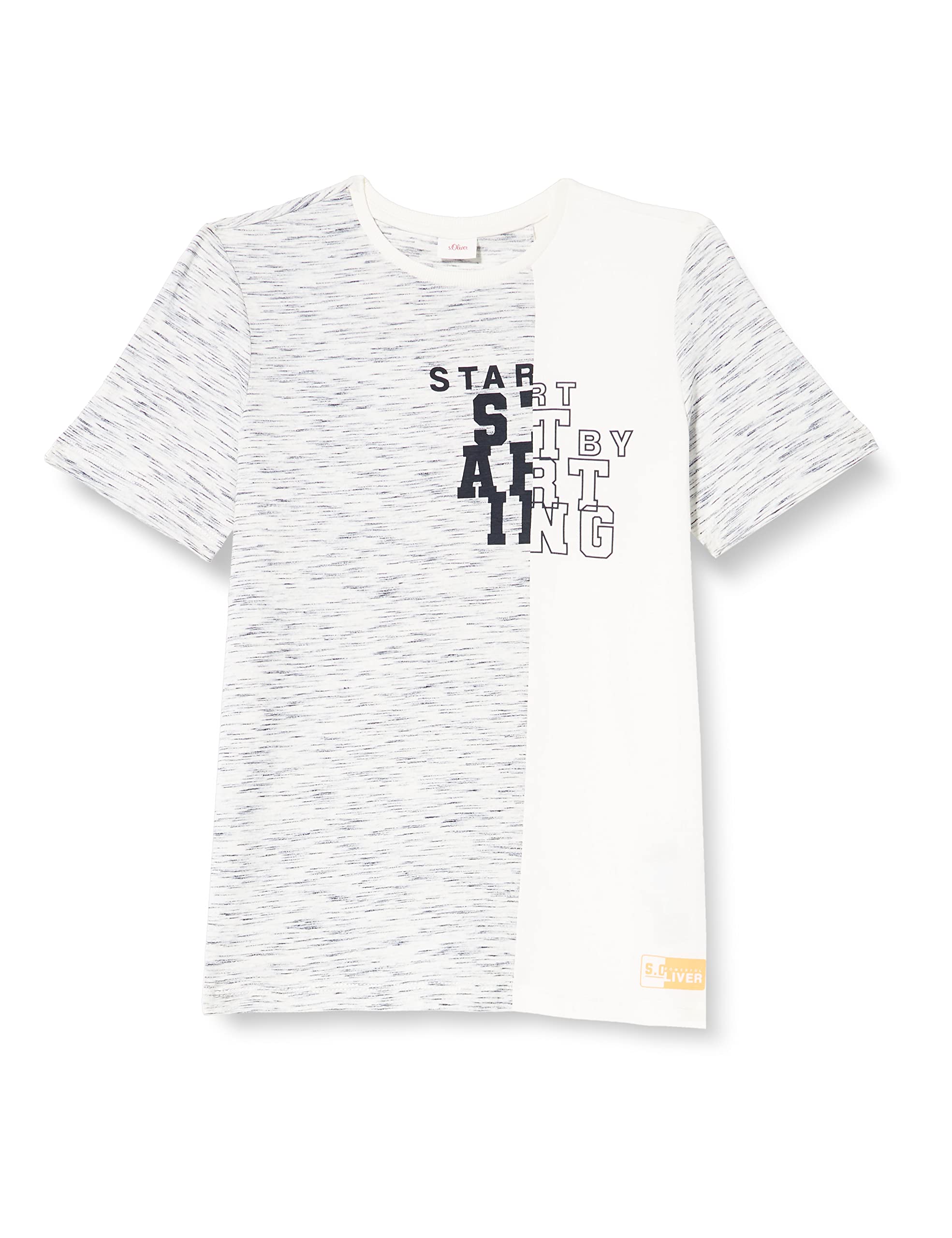 S.Oliver Camiseta De Manga Larga - Creme/blanco