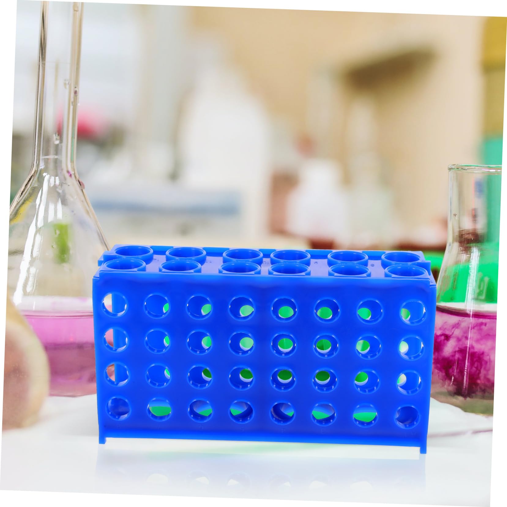5stücke Test Tube Rack Mehrseitiger Reagenzglas Organizer Für Labor Stabiler Für Chemie Vielseitig Einsetzbar Platzsparend Einfach Zu Handhaben Für Und Chemie