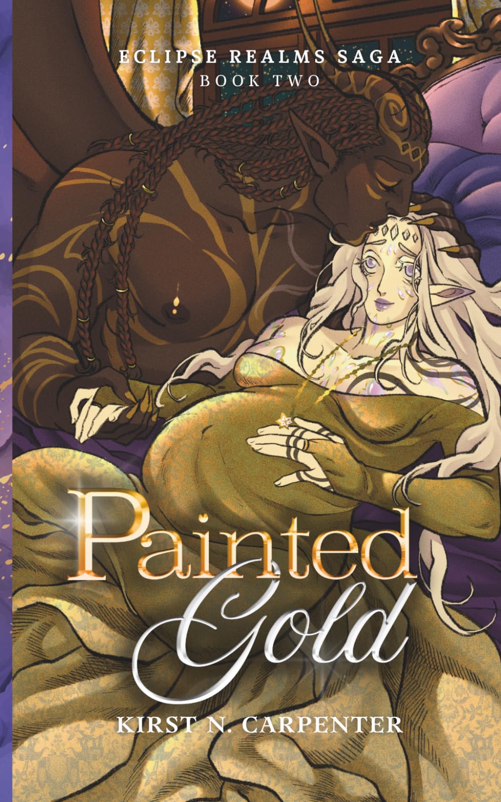 Painted Gold: An Epic Dark Romantasy with Why Choose, Found Family, Pregnancy, and Immortal Bonds (Eclipse Realms Saga)