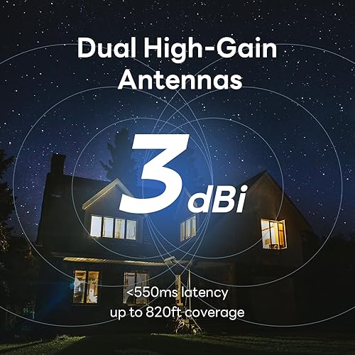 Miniatura 5 de Tenda Cámaras de seguridad al aire libre, cámara WiFi enchufable - 4MP, panorámicainclinación de 360, visión nocturna a color, modo patrulla,