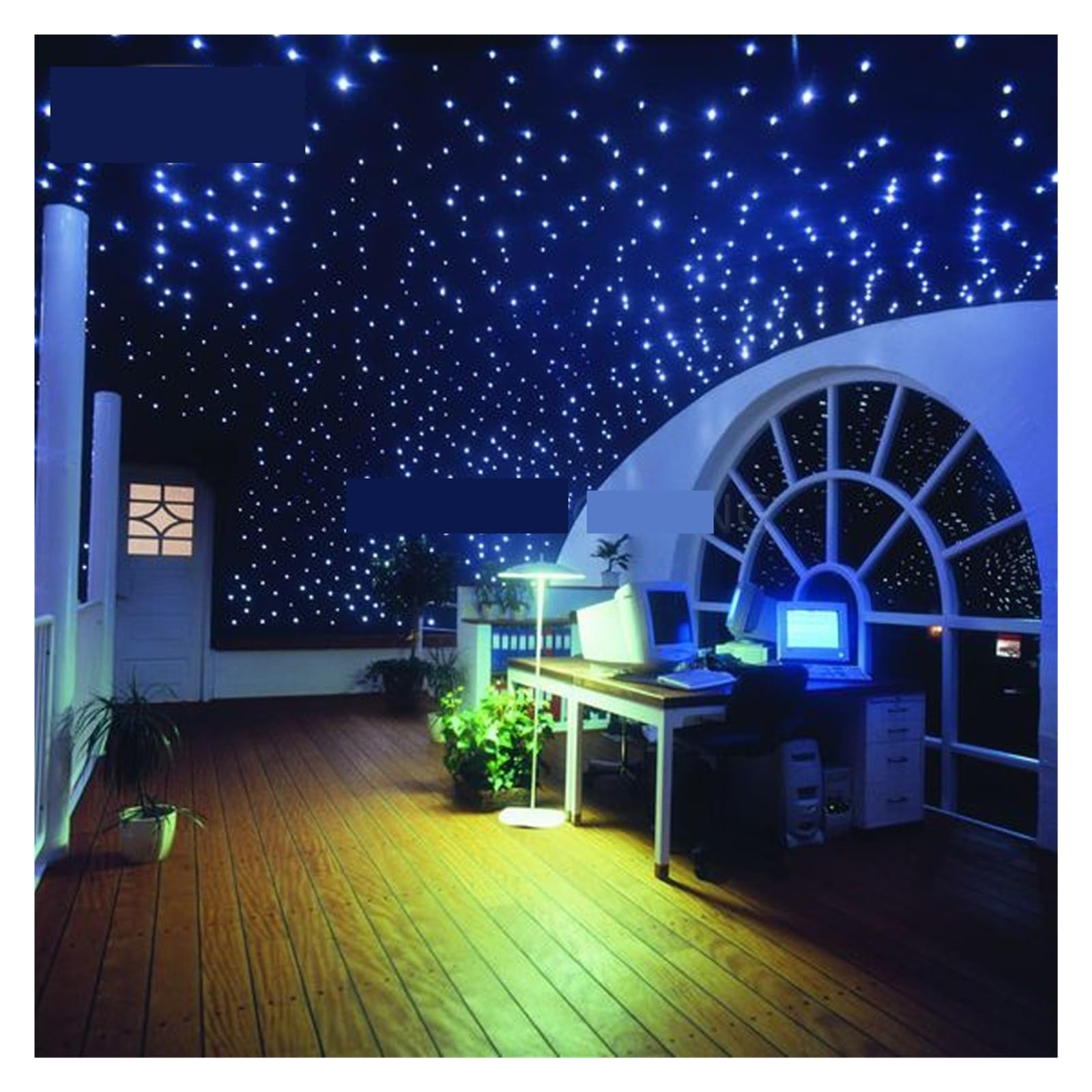 Diy Dual Port Chip 10w Twinkle Led Fiber Optic Star Zestaw lamp sufitowych, 5m Plastikowe światłowód + Kryształ,Wytrzymały