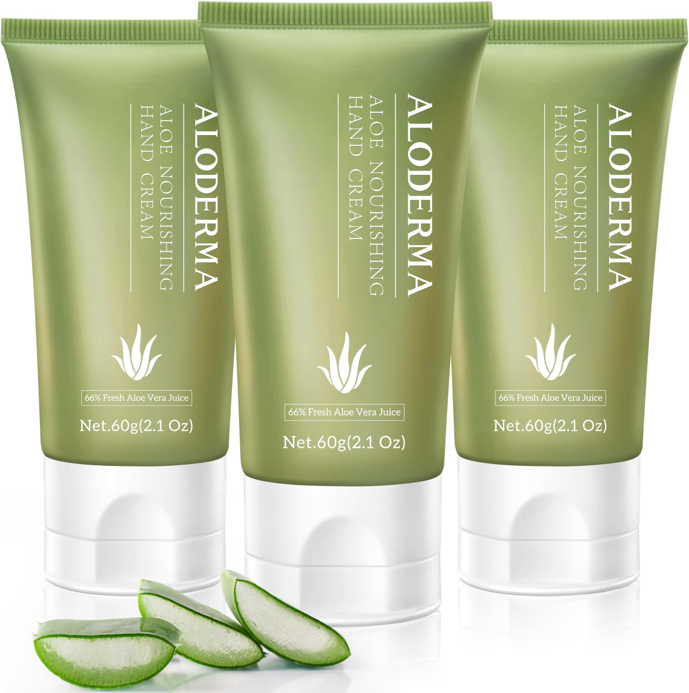 Nourishing Hand Cream, 3.5oz Travel Size - Non-Greasy Gentle Hand Cream for Dry, Cracked Hands, Lightweight Lotion Made with Organic Aloe Vera and Shea Butter for Soft Hands, 3-Pack