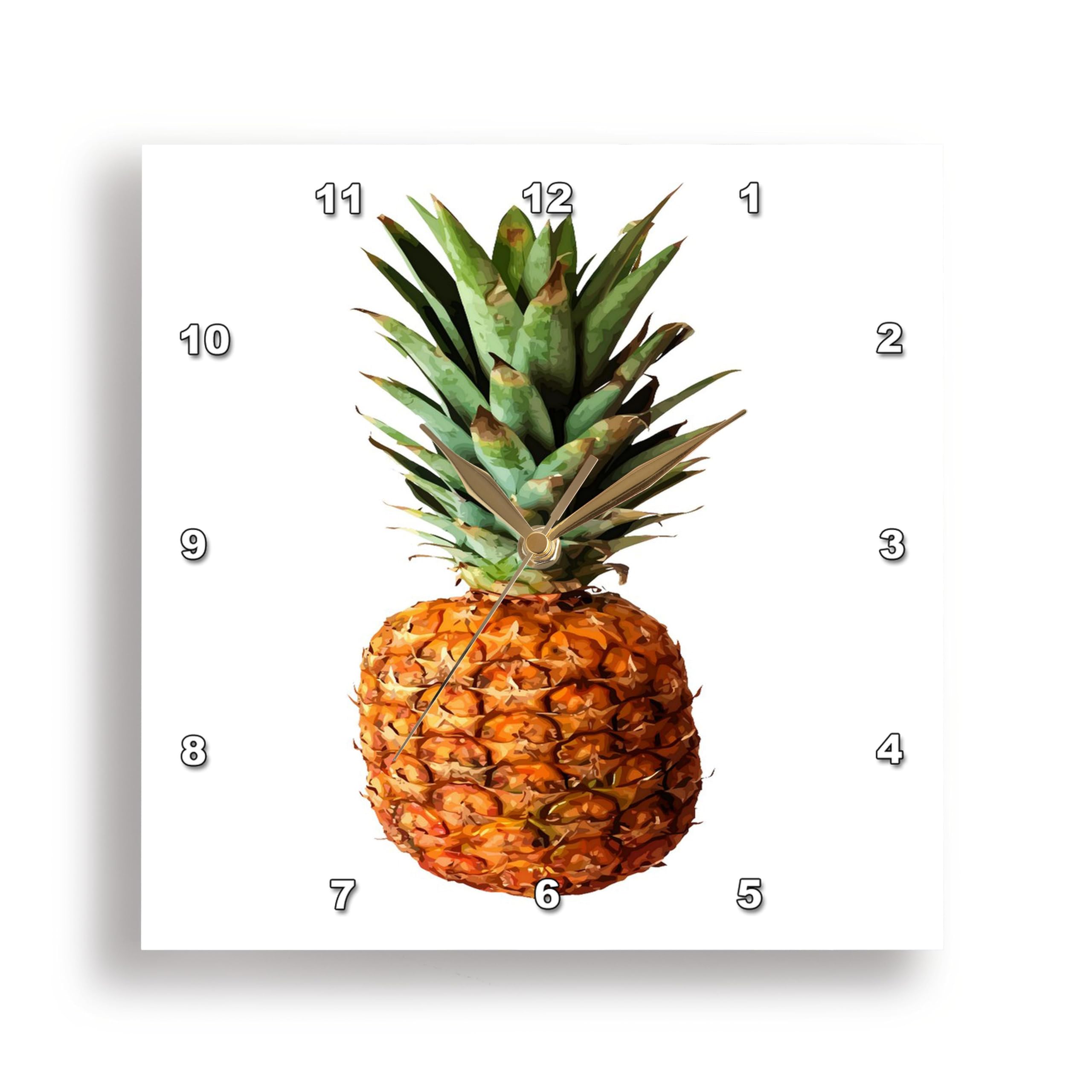 Horloge Ananas Vector 3dRose pour sublimer la decoration de votre cuisine moderne