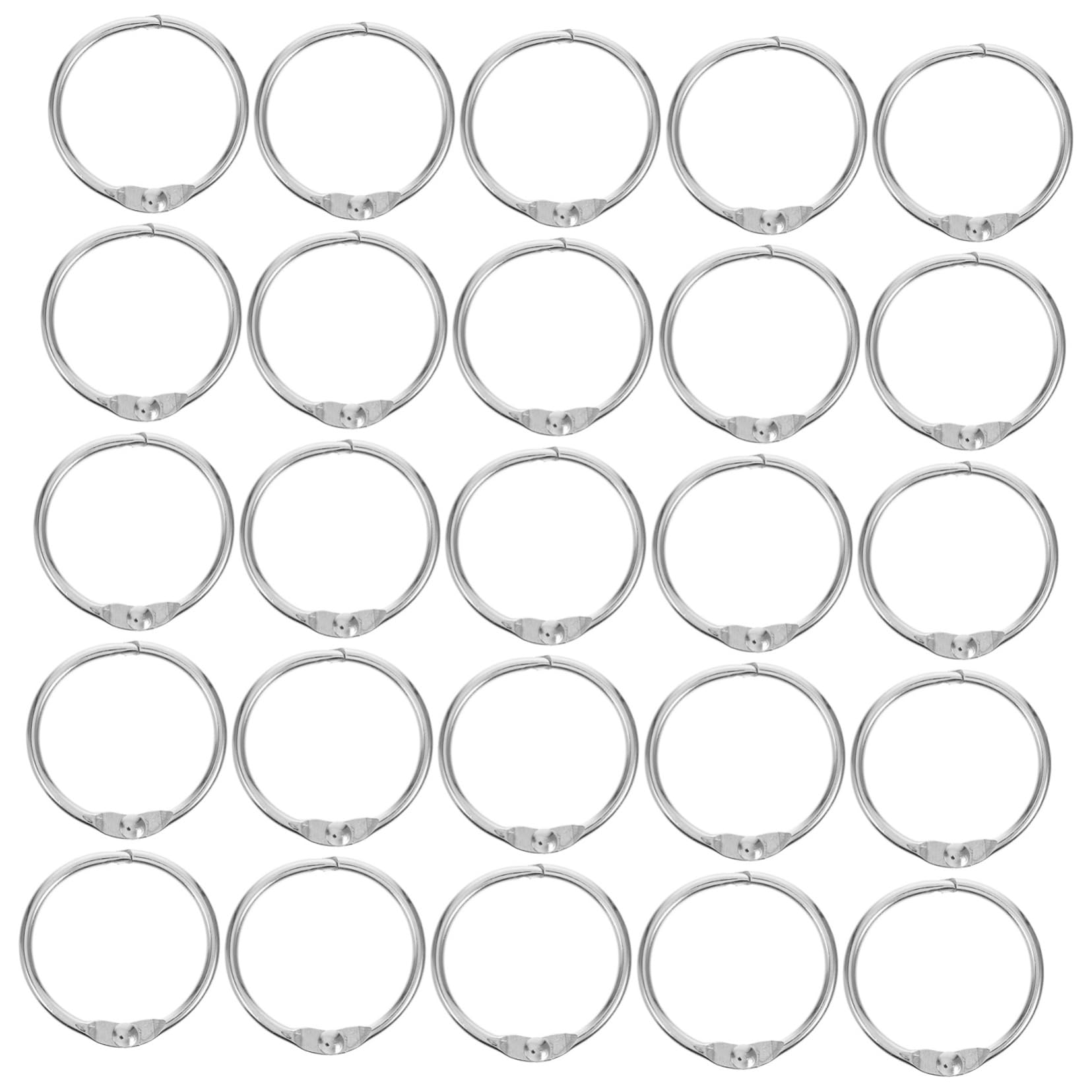 5 Set Di Raccoglitori Ad Anelli Raccoglitori in Metallo Piccoli Raccoglitori Di Carta Portachiavi Ideali Per Documenti 100 Pezzi*5