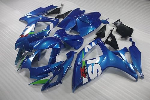 Miniatura 2 de Carenado de plástico azul verde WhIte Fit para 2006 2007 GSXR 600750 Molde de inyección ABS Carrocería Nuevo Aftermarket Kit Kit de carrocería 06 07