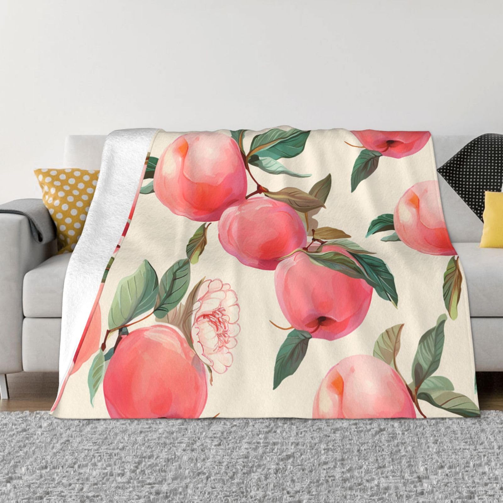 Couverture polaire douce en flanelle de peluche rose pour lit moderne