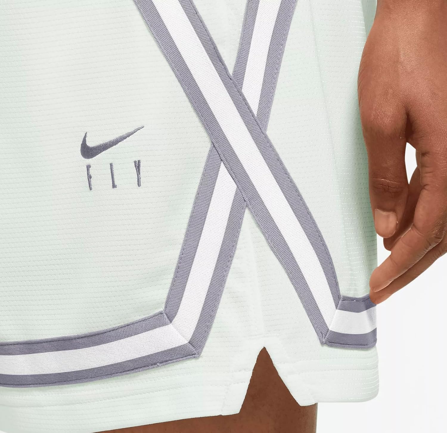 Nike Dri-FIT Fly Crossover Women's Basketball Shorts (US, Alpha, X-Large, Regular, Regular, Summit White 121)