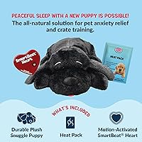 Vista 3 de Smart Pet Love, juguete para acurrucarse de ayuda para comportamiento del cachorro, Negro