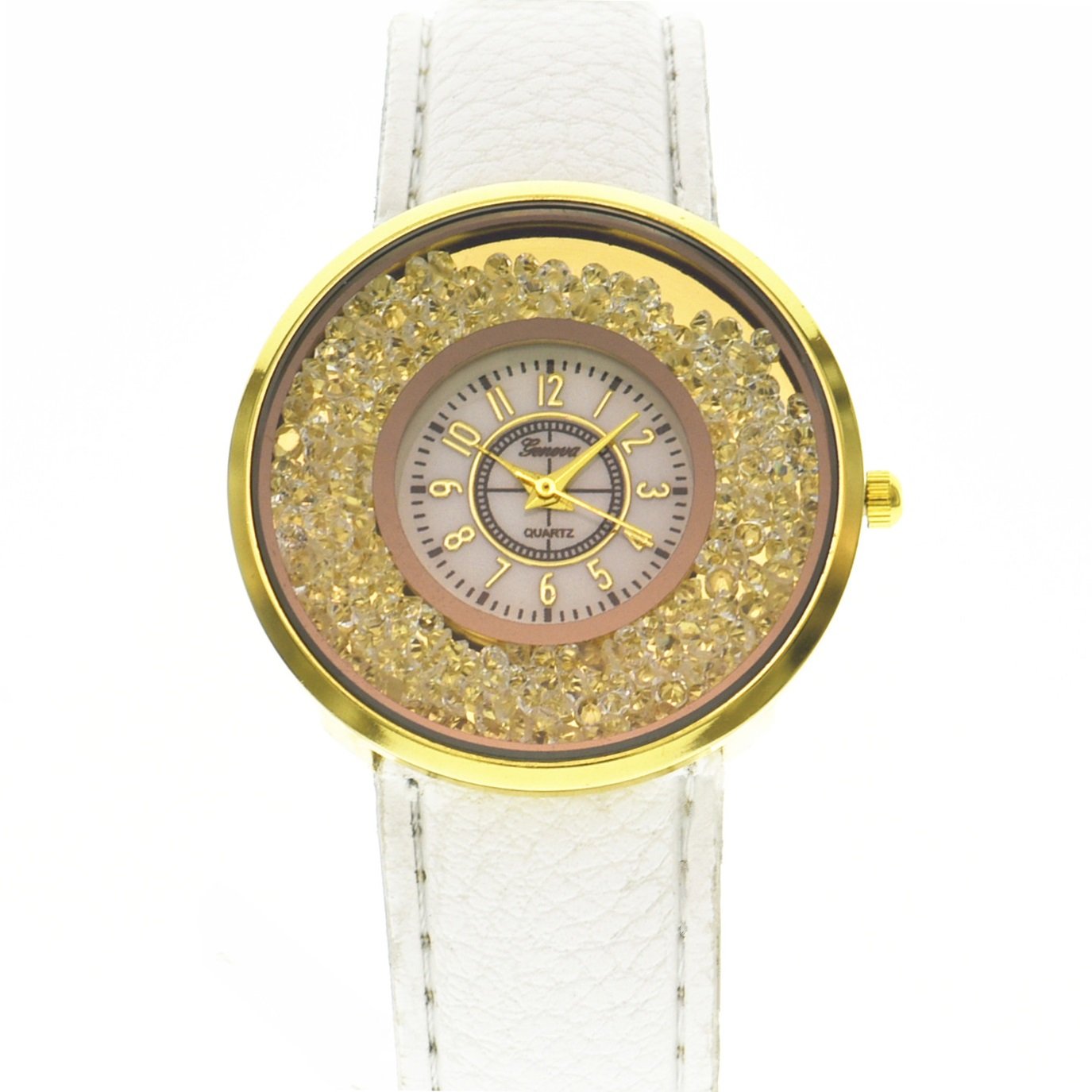 Geneva Platinum Crystal Dial Analog White Dial Womens Watch - GP-270 (B01N5QQ7RM) Amazon Price History, Amazon Price Tracker