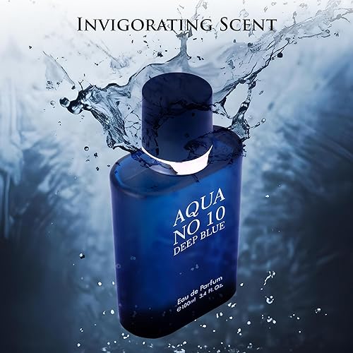 Miniatura 3 de URBAN COLLECTION Aqua No 10 Deep Blue Eau De Parfum 3.4 fl oz - Notas marinas de bergamota y mandarina verde - Acuerdos amaderados con lavanda y