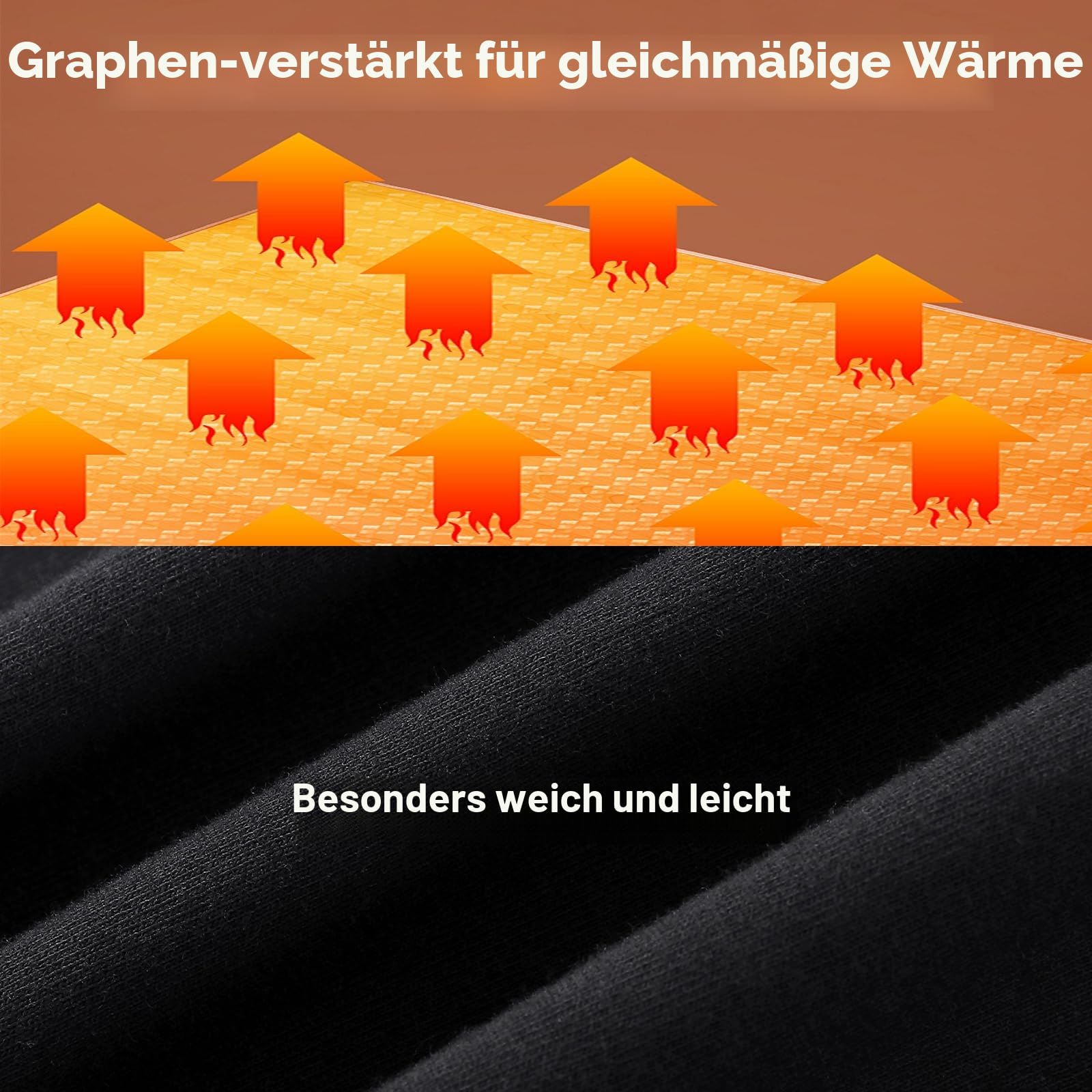 Beheizbare Handschuhe, Beheizte Handschuhe mit Heizung, Touchscreen, Ultradünn für Maximale Geschicklichkeit, Alleine oder als Innenhandschuhe Tragbar mit 7.4V 2200MAH Akku