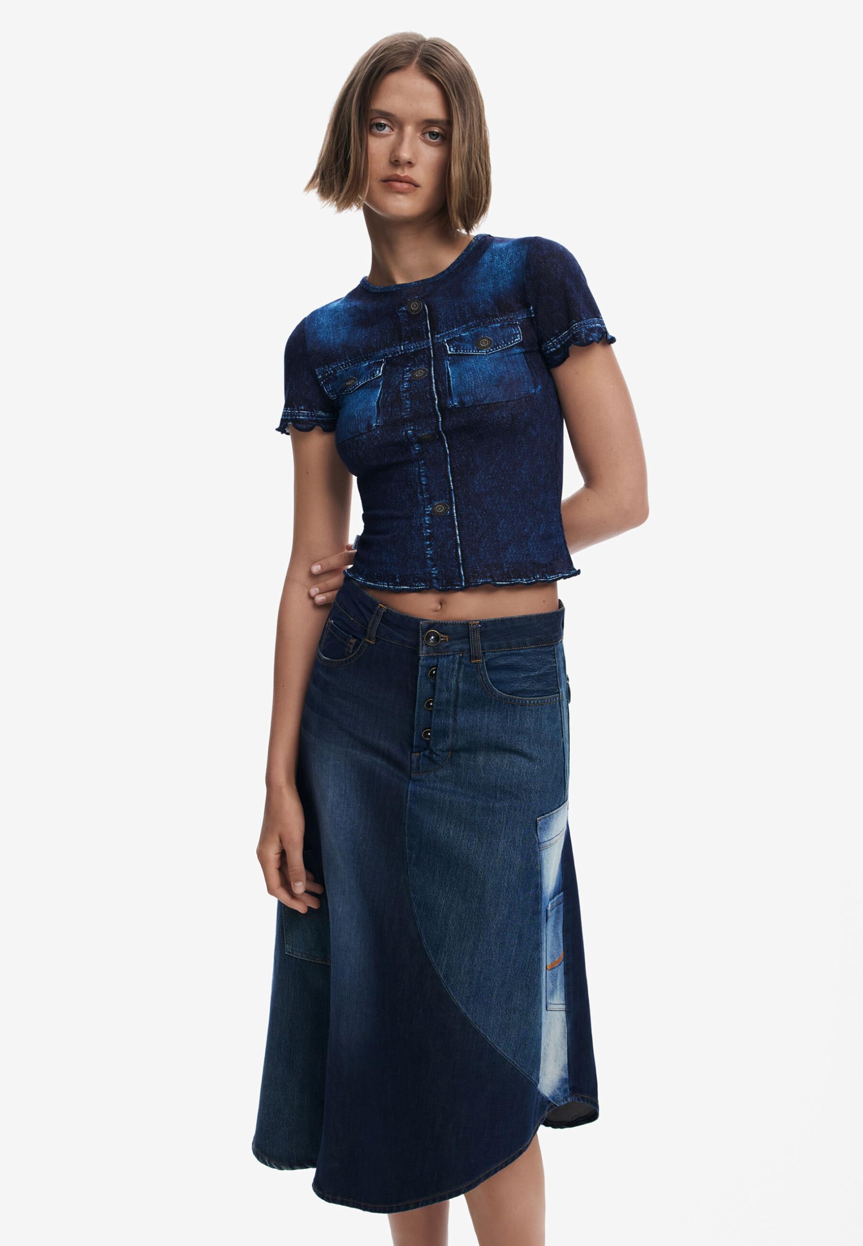 Desigual Damen 25swfdx0 Rock (1er Pack)