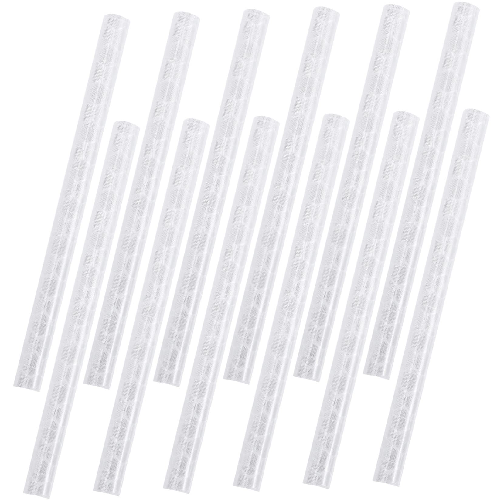 Abaodam 2Bags Bicycle Reflectors Reflective Stripes for Enhanced Night Visibility Durable Bike Wheel Reflectors Energy Safety Accessories for Biking