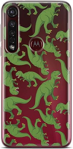 Miniatura 4 de Funda de teléfono compatible con Motorola Edge + Moto G9 G8 Plus G7 Play Power Z4 Trex TPU cubierta para mujer, diseño verde, ligera, linda