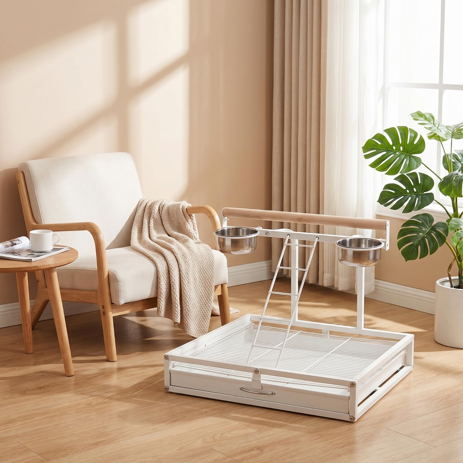 Soporte Seguro Percha Multiusos para Pájaros