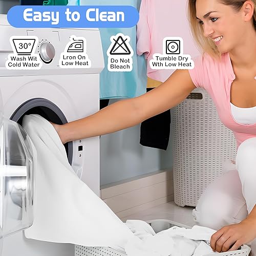 Miniatura 7 de Paquete de 2 persianas enrollables opacas portátiles, sin herramientas, sin taladro, persianas inalámbricas para ventanas, protección UV y