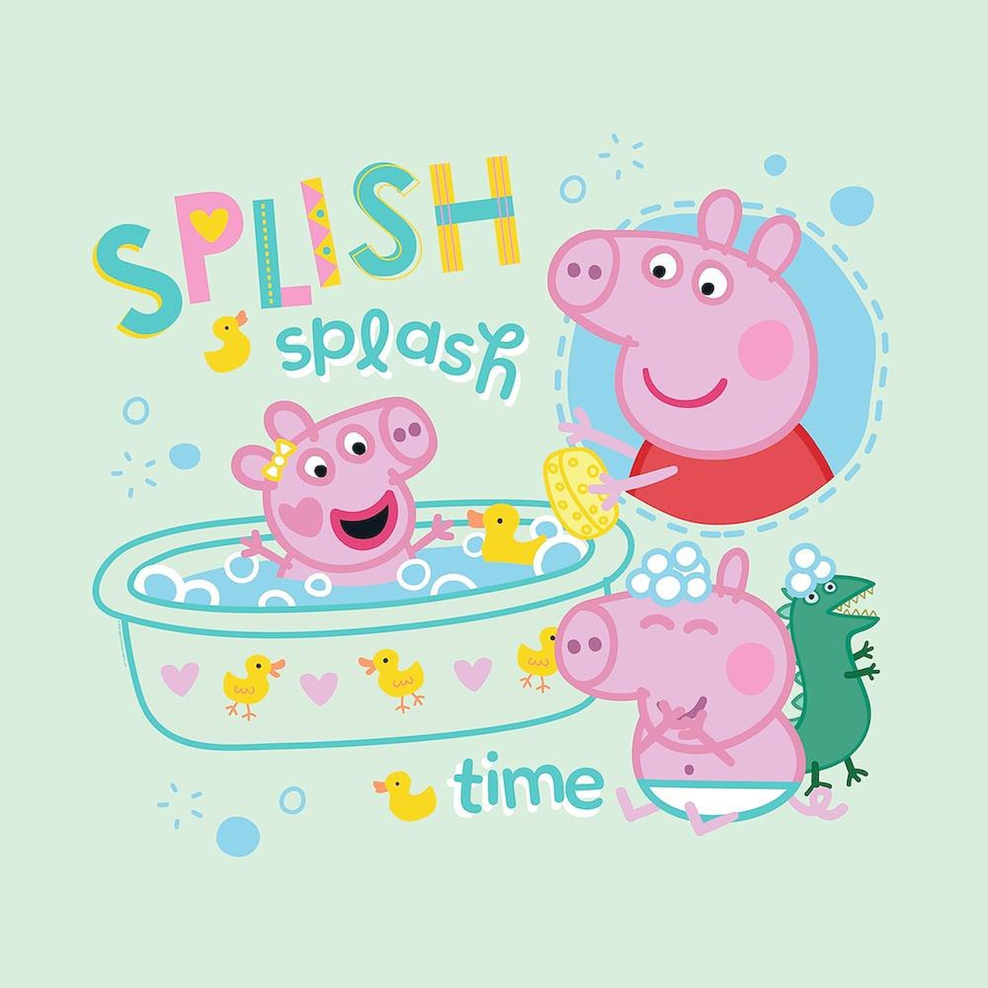 CafePress Peppa Pig: Splish Splash Queen Duvet Cover, Printed Comforter Cover, Unique Bedding