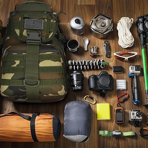 Miniatura 5 de Mochila táctica militar para hombre, Camo Forest, Mochilas tácticas