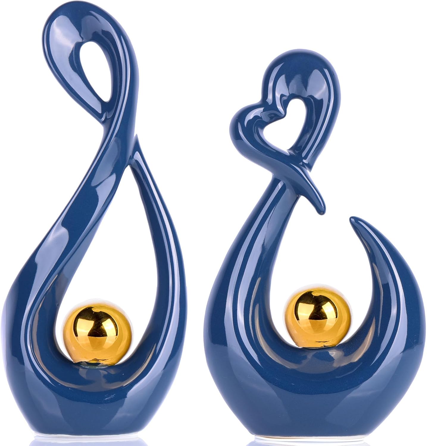 XMGZQ Navy Blue Home Decor Accent,Blue and Gold Decor,Blue Home Decor