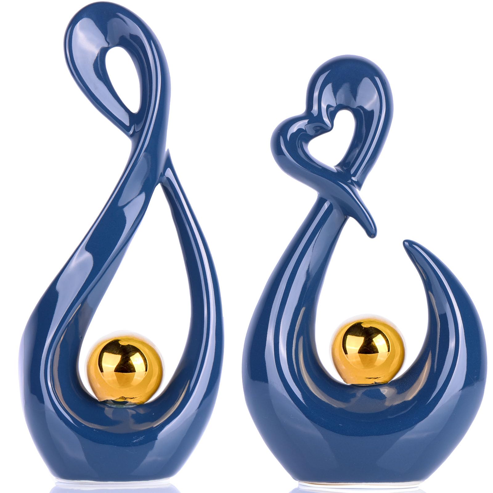 XMGZQ Navy Blue Home Decor Accent,Blue and Gold Decor,Blue Home Decor