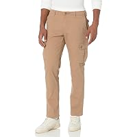 Amazon Essentials Uomo Pantaloni Cargo in Cotone Elasticizzato Vestibilità Slim