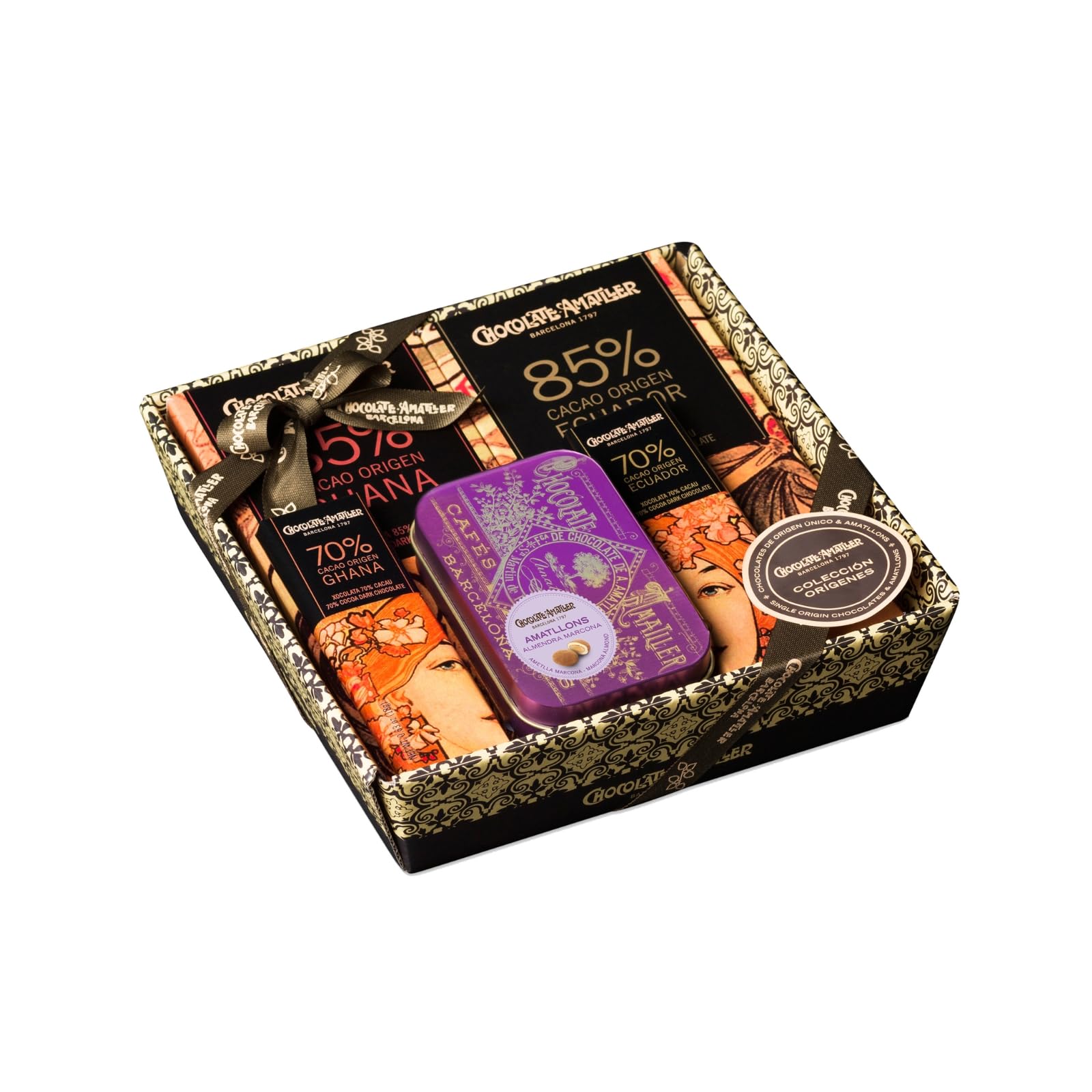 Chocolate Amatller Regalo Original (Caja Regalo de Chocolates Carteles 236gr) Variados — view 5