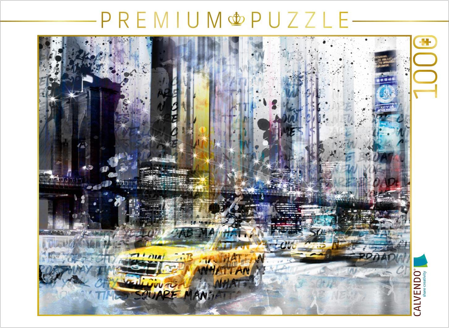 CALVENDO Puzzle City-Art NYC Collage 1000 Teile Puzzle quer 1000 Pieces 64 x 48 cm from Melanie Viola