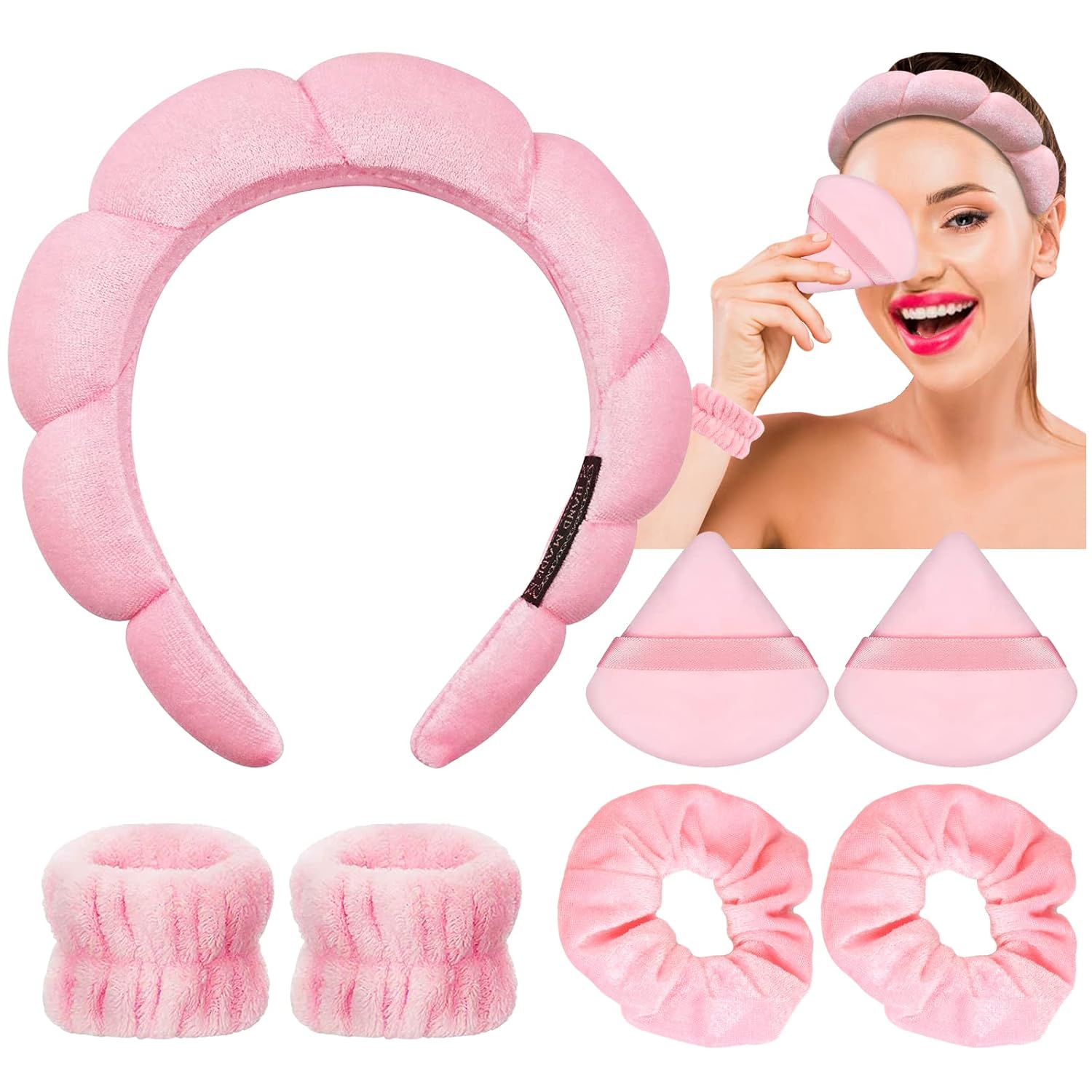 Makeup Spa Headband for Washing Face Bubble Skincare