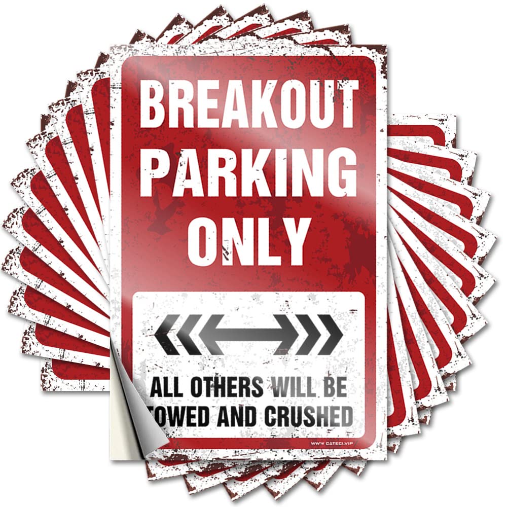 Breakout Parking Only Home Gifts Sand DIY | Girly Stickers Tumbler Removable Vinyl Sticker Decal(12X18CM)