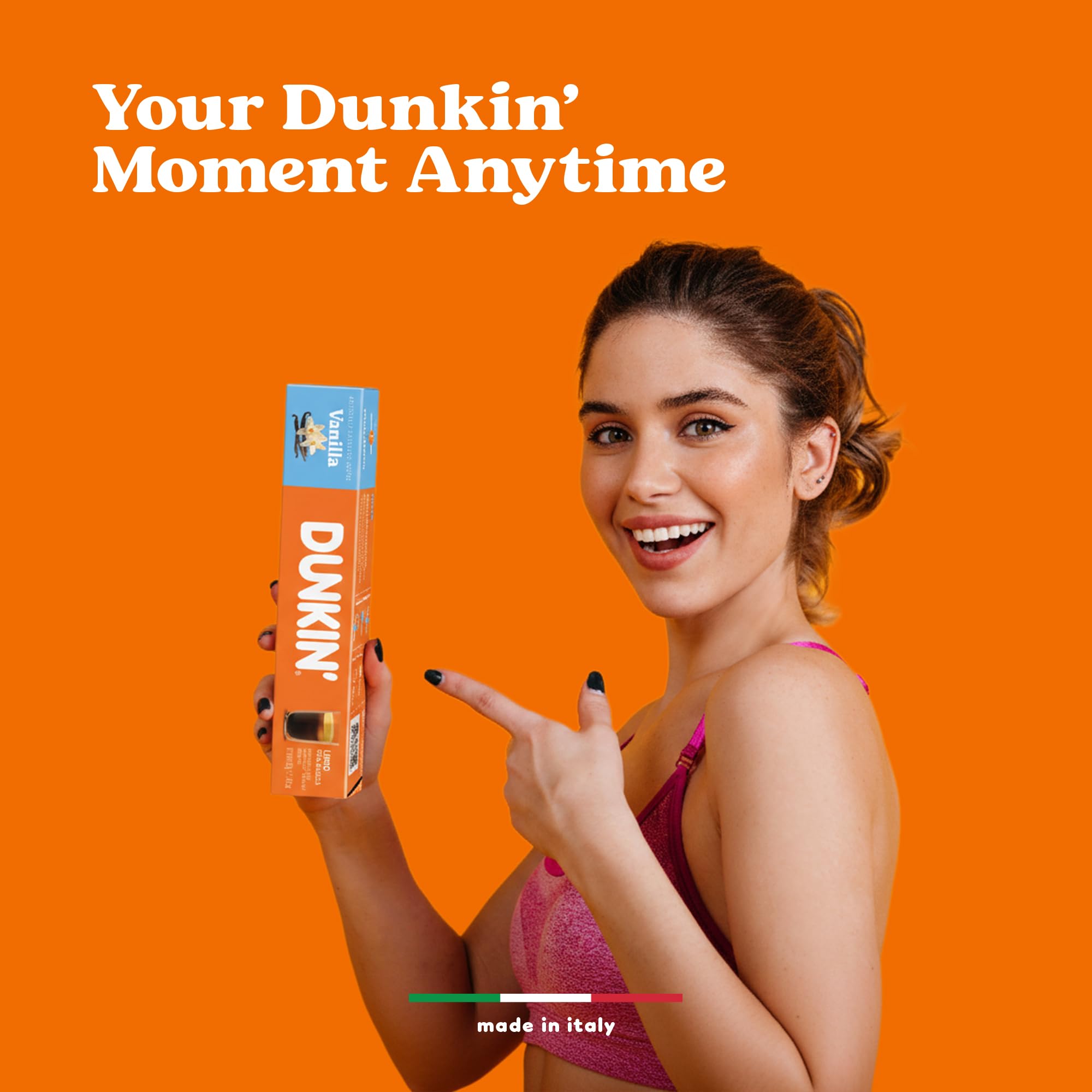Dunkin’ Donuts Brazil Single Origin – 120 kapsułek | Kompatybilne z Nespresso | 100% Arabica | Łagodne palenie o brazylijskim charakterze | Aromatyczna, pełna i wyjątkowa kawa