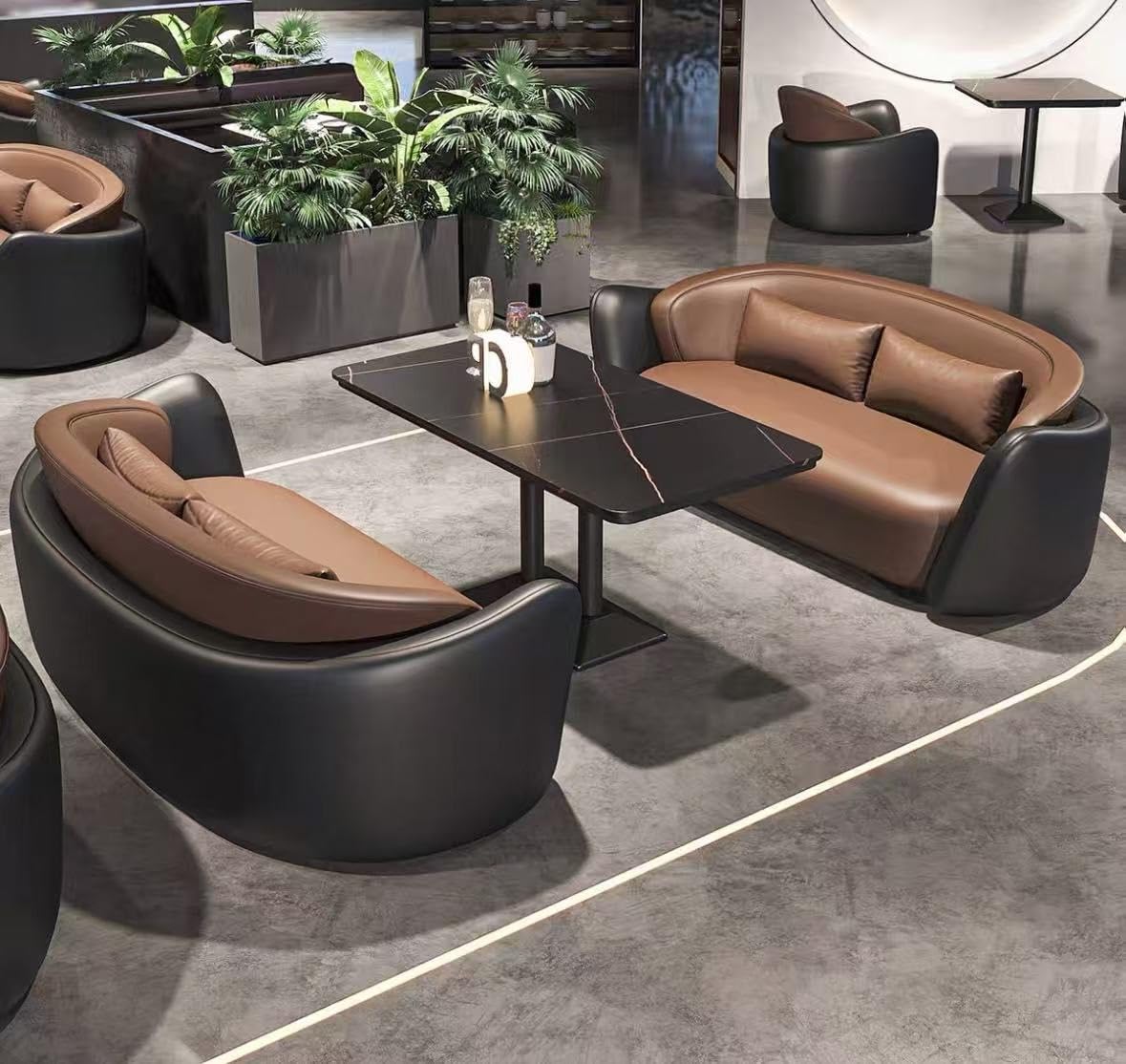 Kiboncy One Color Commercial Booth Sofa For Bar, Bistro, Cafe, Western Restaurant, Hot Pot & Bbq Rest Area(N)