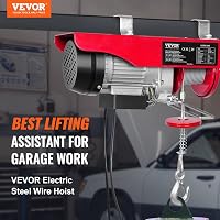 VEVOR Elektromos Csörlő 250kg Teherbírással, 12m Emelési Magasság, 510W Rézmotoros Emelő, Vezetékes Távirányítóval, Műhelyekbe és Raktárakba 2