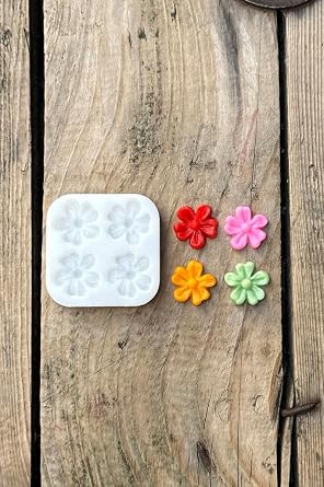 Rufus Concept Five Leaf Clover Flower Quad Candle Mold (Silicone)