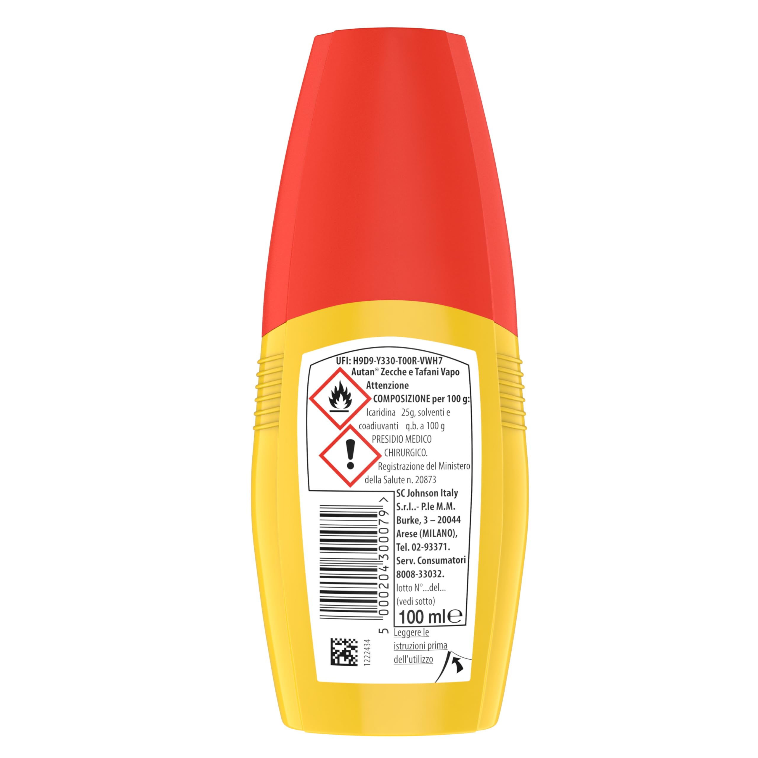 Autan Zecche e Tafani Vapo, Spray Antizecche e antizanzare Comuni, Tigre e Tropicali, Insetto Repellente, 1 Confezione da 100 ml