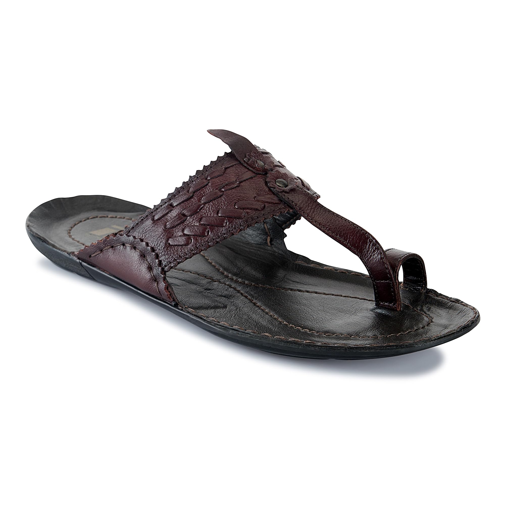 ID Brown Slip-On Kolhapuri Ethnic Style Slippers for Men (B0863P7NB3) Amazon Price History, Amazon Price Tracker