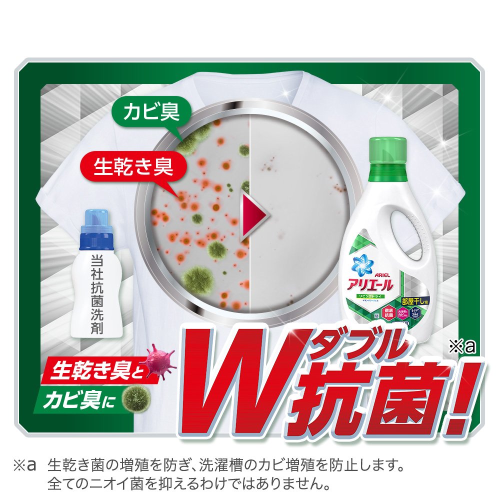 Amazon | アリエール 洗濯洗剤 液体 リビングドライイオンパワージェル