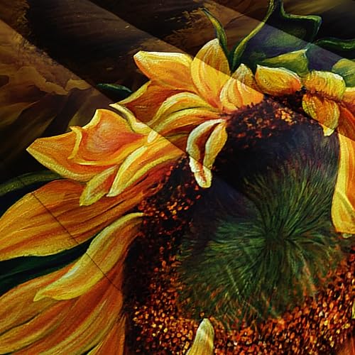 Miniatura 6 de Juego de edredón con diseño de lobo, girasoles, galaxia, luna nocturna, juego de ropa de cama de 3 piezas para niños, adolescentes, decoración de