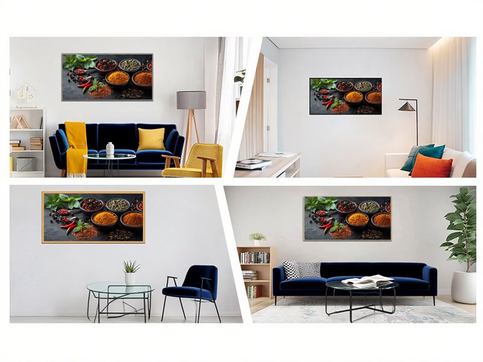 Diamentowe malowanie duży 180x90cm, diamentowe malowanie przyprawami obraz diamentowy kuchnia malarstwo diamentowe dla dorosłych, DIY kryształ haft ścieg krzyżykowy puzzle rzemiosło diamentowe