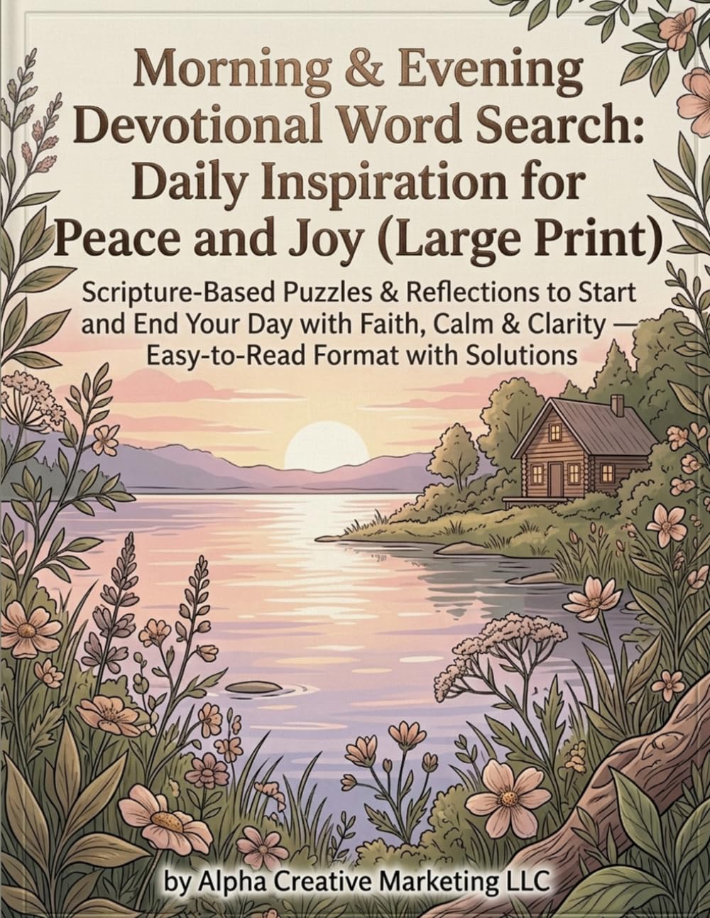 Morning & Evening Devotional Word Search: Daily Inspiration for Peace and Joy (Large Print): Scripture-Based Puzzles & Reflections to Start and End ... Clarity — Easy-to-Read Format with Solutions