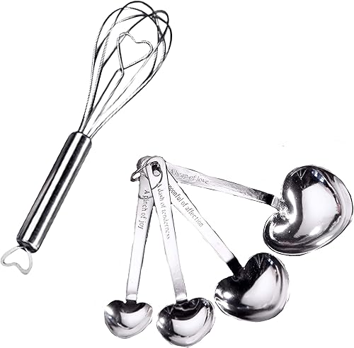 FASHIONCRAFT 4207 - Juego de cucharas medidoras y batidores, acero inoxidable, regalo de boda, paquete de 32