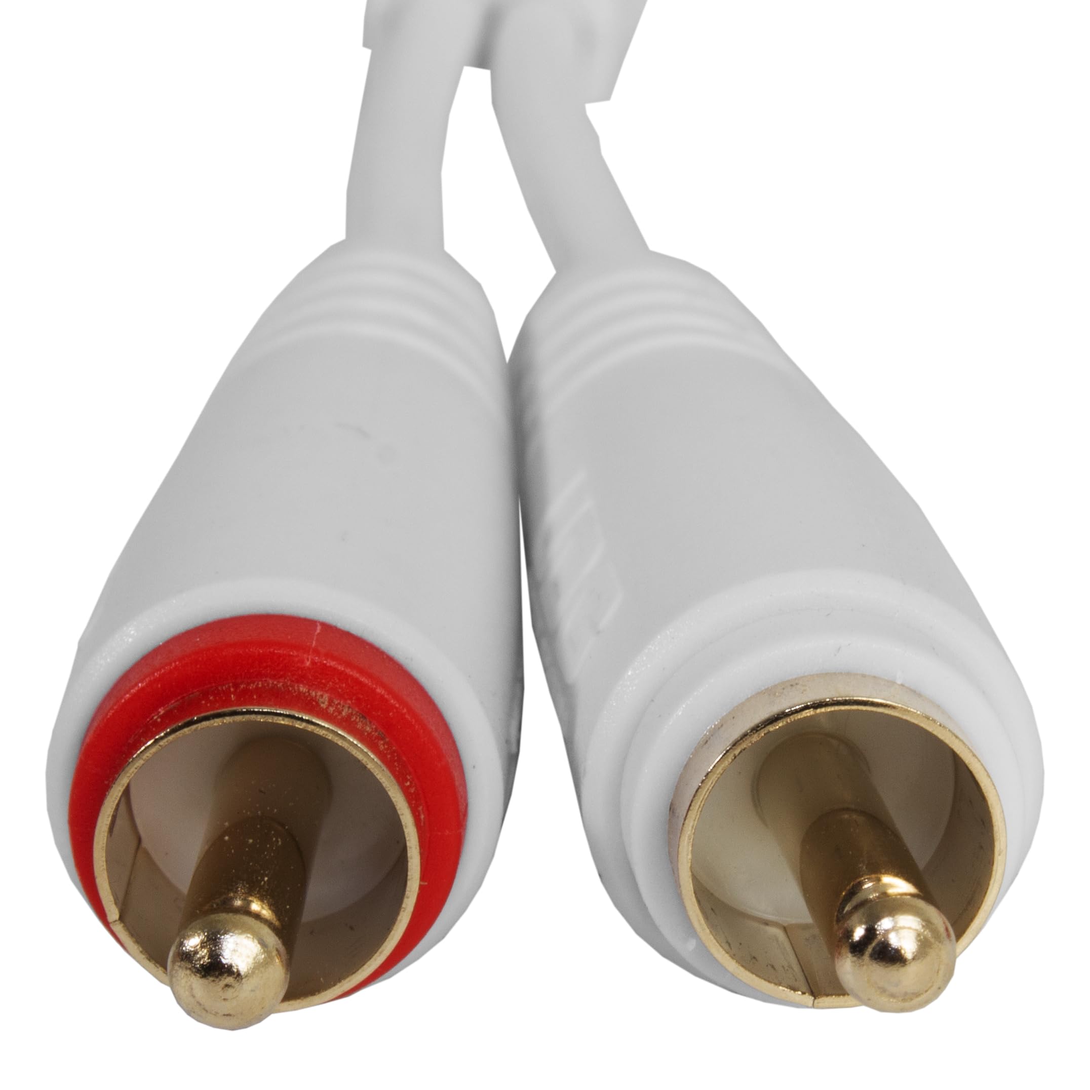UDG Juego de cables de audio RCA - RCA blanco recto 1,5 m, compatible con todos los dispositivos de conector a conector