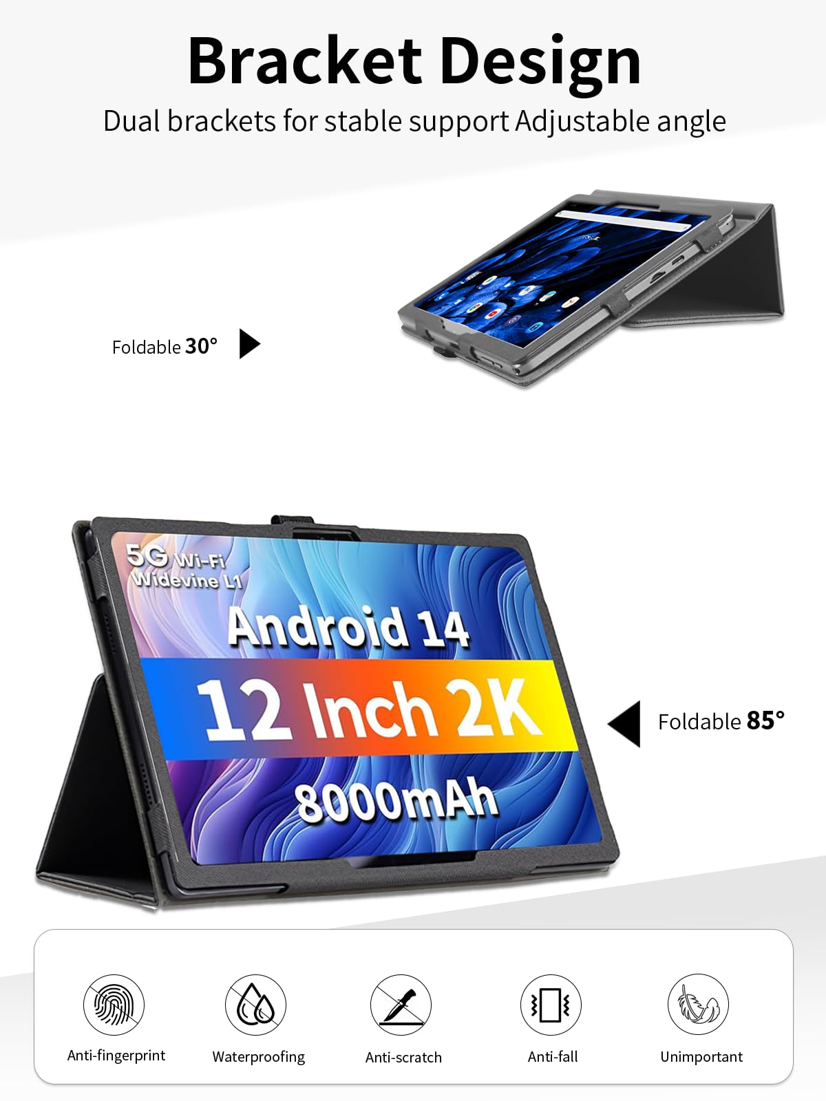 Custodia Tablet Odea A12 12 Pollici - Cover Protettiva Con Supporto Magnetico 251299