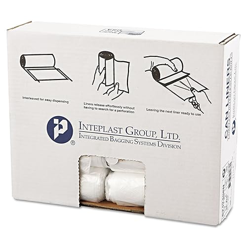 Miniatura 44 de Inteplast Group S386012N - Forro para botes de basura institucionales comerciales sin núcleo de polietileno de alta densidad