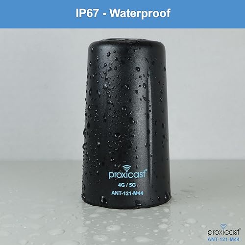 Miniatura 5 de Proxicast Antena de montaje de tornillo omnidireccional 4x4 MIMO de perfil bajo 4G/5G resistente al vandalismo – cables coaxiales de 10 pies