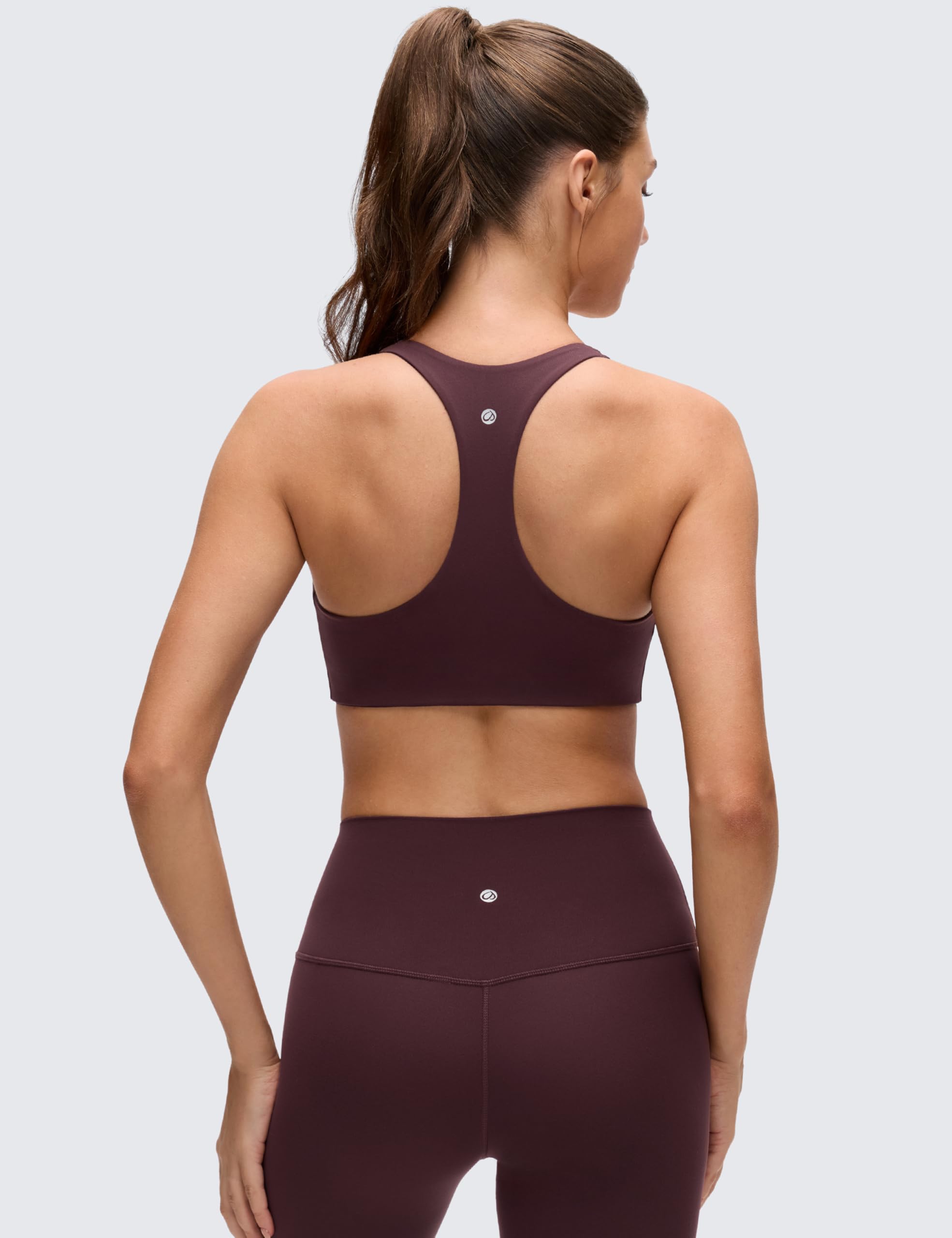 CRZ YOGA Butterluxe Biustonosz sportowy damski z dekoltem w serek – podtrzymujący bokserkę bez fiszbin wyściełany sportowy top do jogi