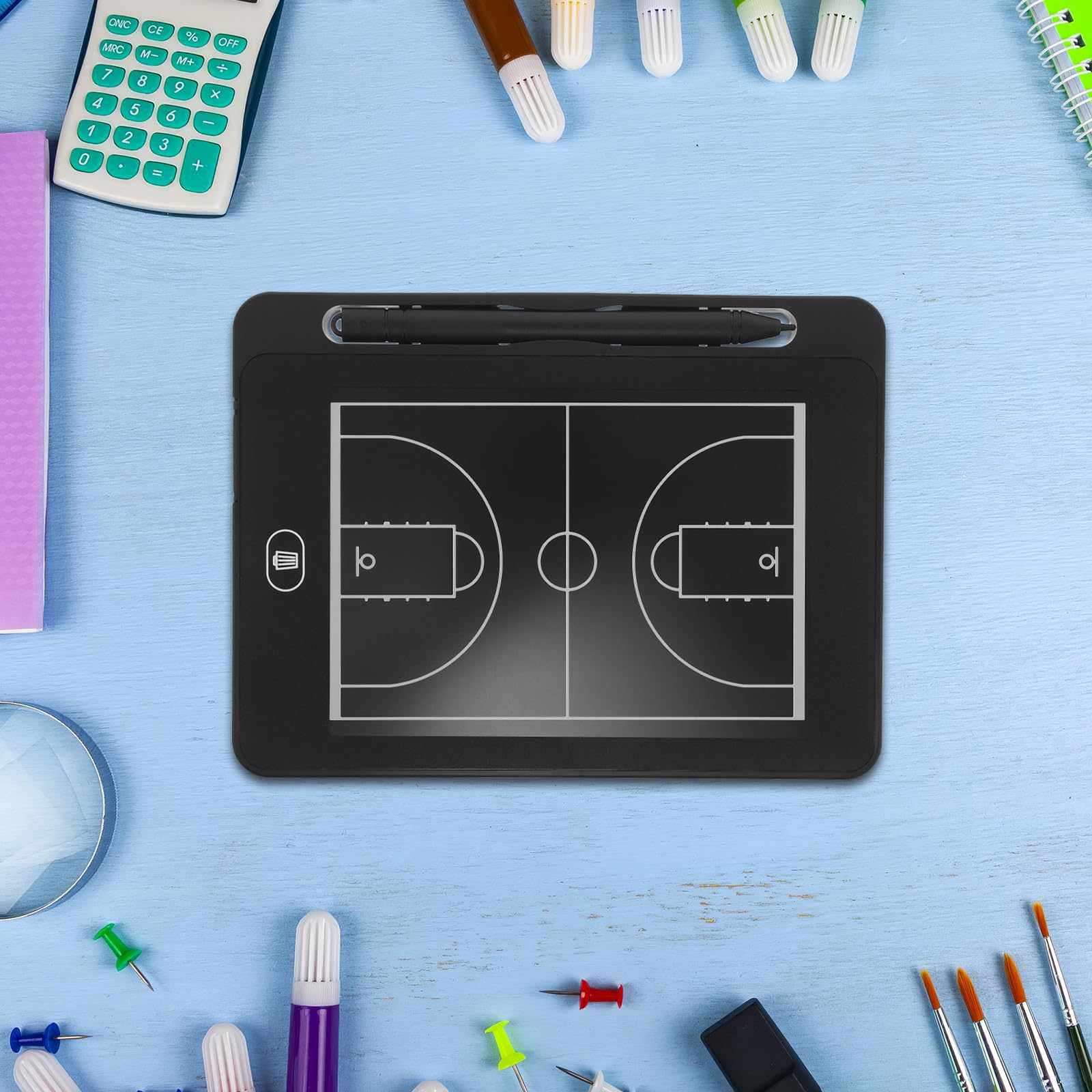GLEAVI Lavagna Elettronica per Allenamento di Basket - Tavoletta Digitale con Penna per Allenamento, insegnamento e strategia di Gara (Senza Batteria)