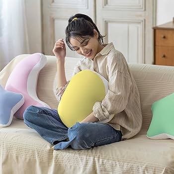 ビーズクッション 丸型 ピンク ビーズクッション ミニ フロアクッション 分厚い 丸型 円形 四角
