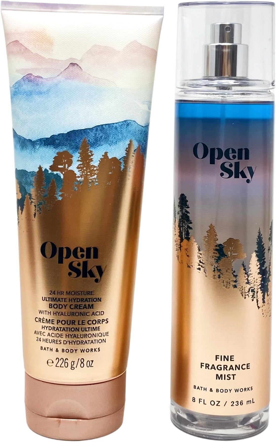 Amazon.com : Bath & Body Works Open Sky -Duo set -Fragrance Mist and ...